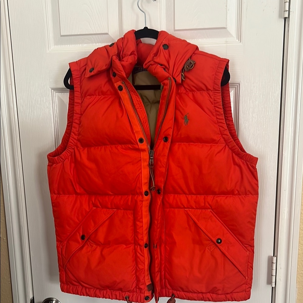 Polo by Ralph Lauren Red Puffer Vest